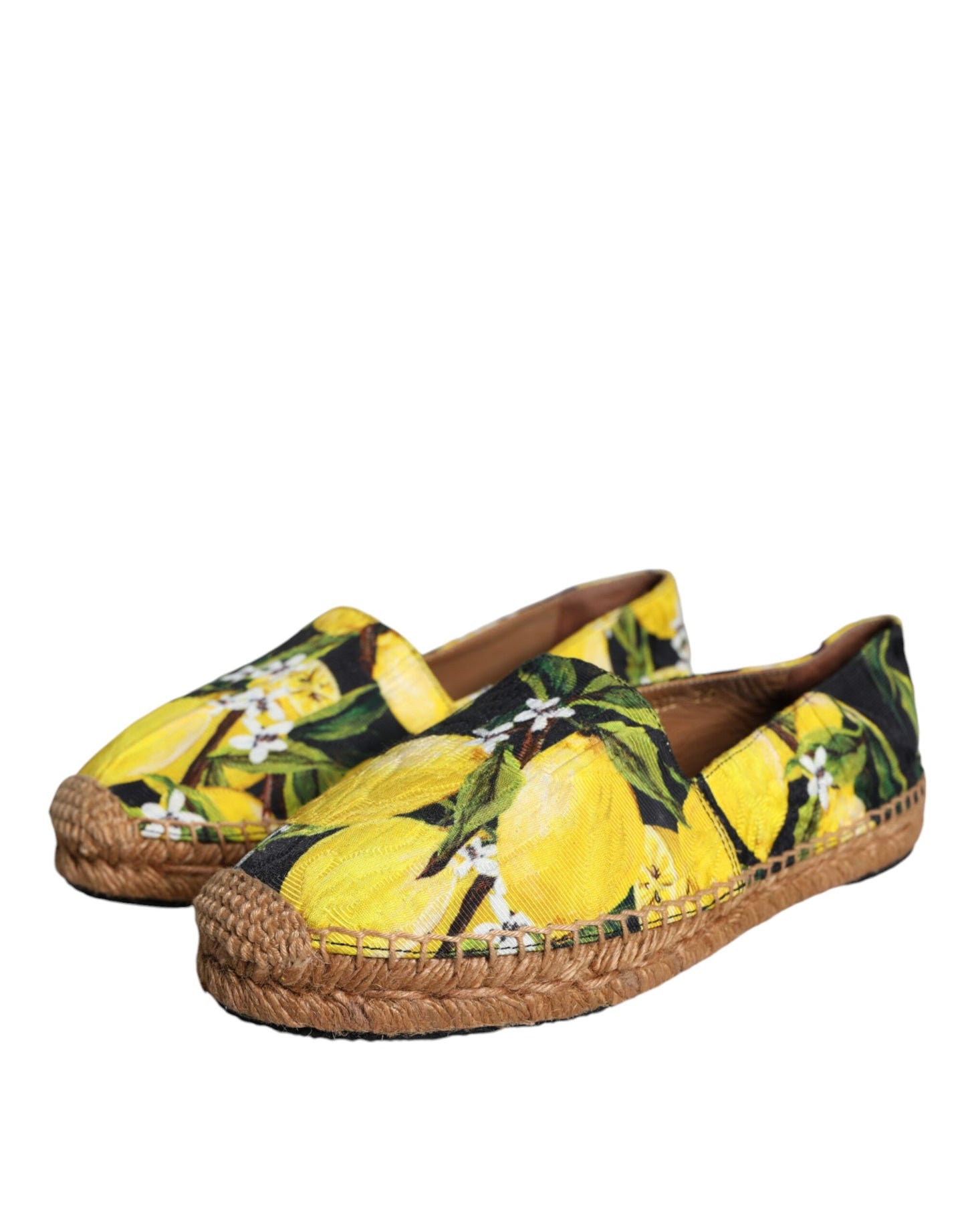 Dolce & Gabbana Multicolor Lemon Slip On Espadrilles Shoes EU35 / US5