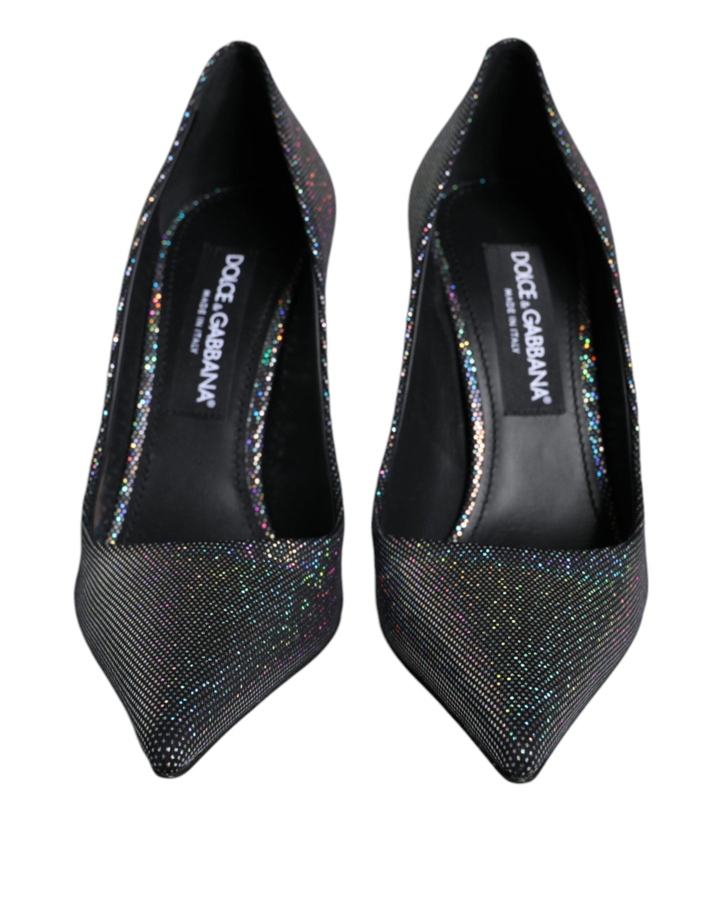 Dolce & Gabbana Multicolor Strass Leather Heels Pumps Shoes EU39 / US9