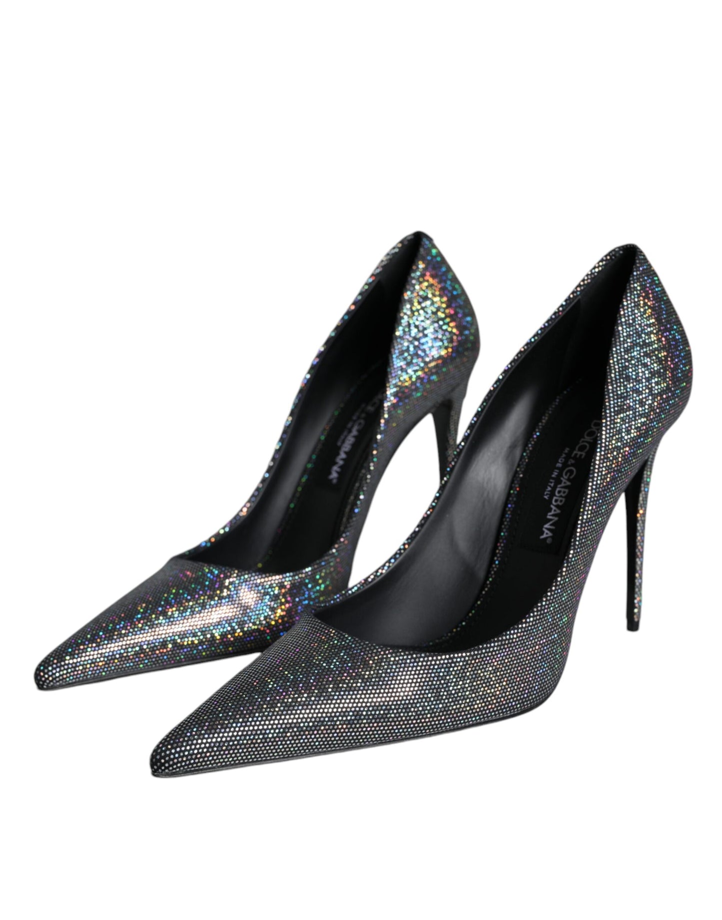 Dolce & Gabbana Multicolor Strass Leather Heels Pumps Shoes EU39 / US9