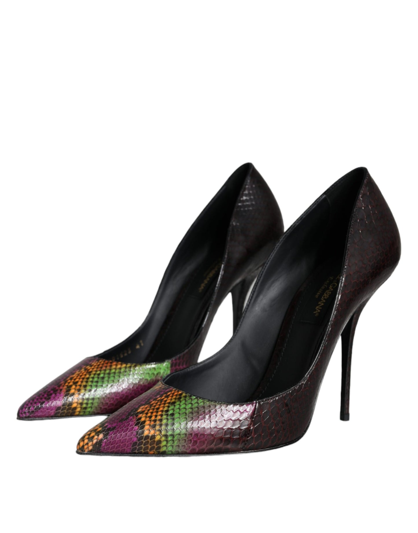 Dolce & Gabbana Multicolor Exotic Leather Heels Pumps Shoes EU35.5 / US5.5