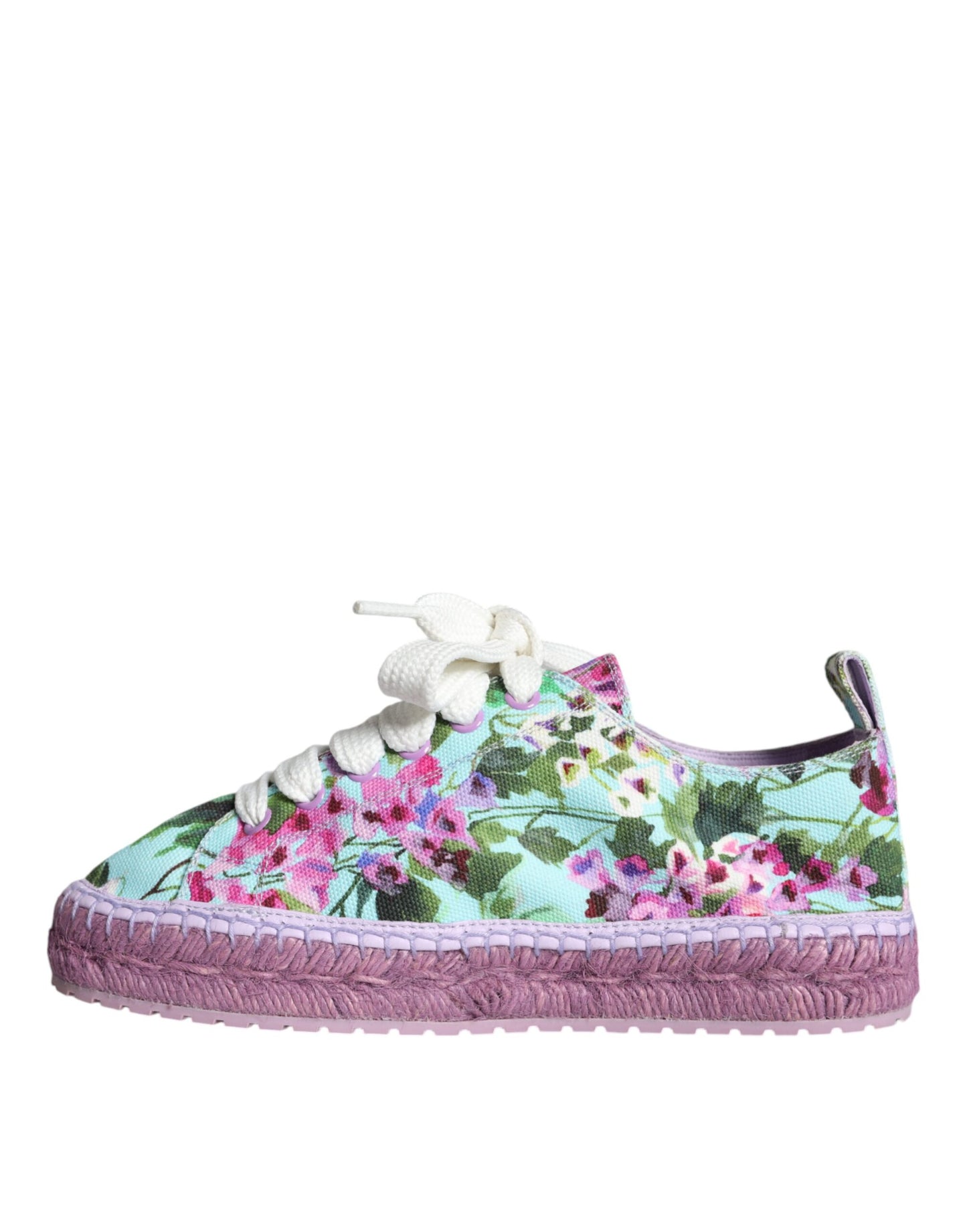 Dolce & Gabbana Multicolor Canvas Floral Espadrilles Sneakers Shoes EU36 / US6