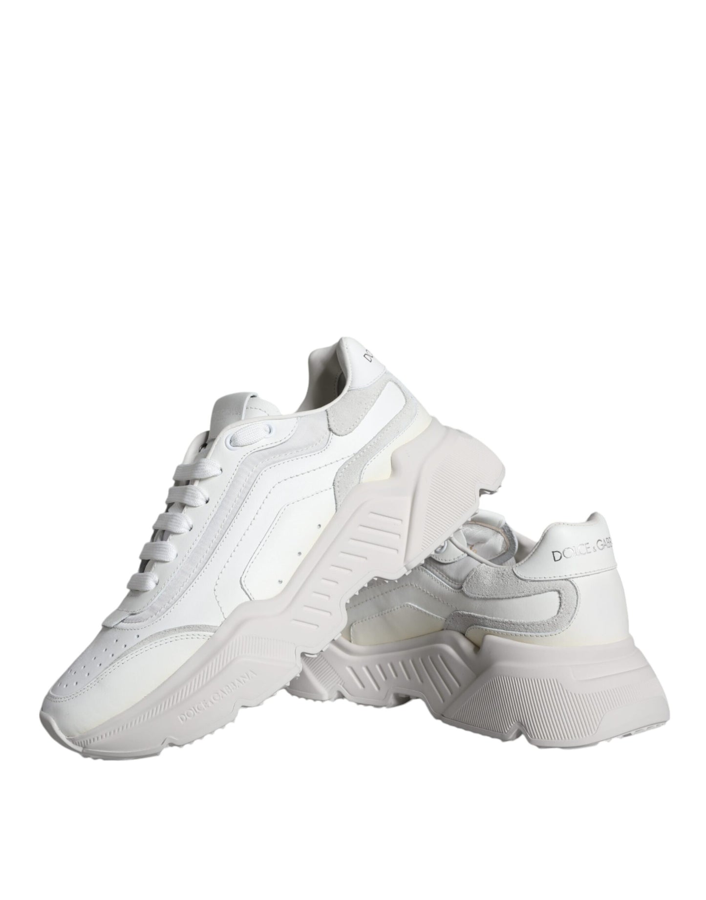 Dolce & Gabbana White DAYMASTER Calf Leather Sneakers Shoes EU40 / US10