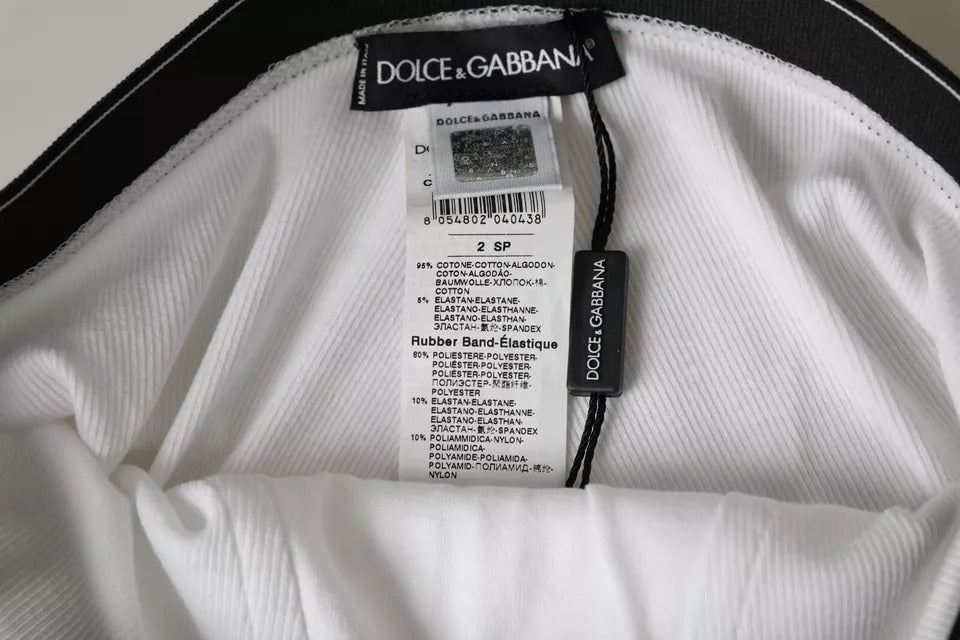 Dolce & Gabbana White Cotton Stretch Branded Logo Underwear IT2 / S