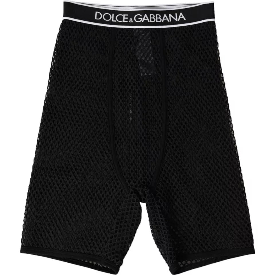 Dolce & Gabbana Black Cotton Stretch Women Cycling Underwear IT2 / S