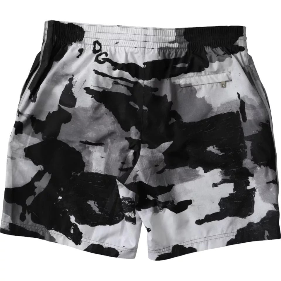 Dolce & Gabbana Multicolor Camouflage DG Logo Beachwear Shorts Swimwear IT3 / XS