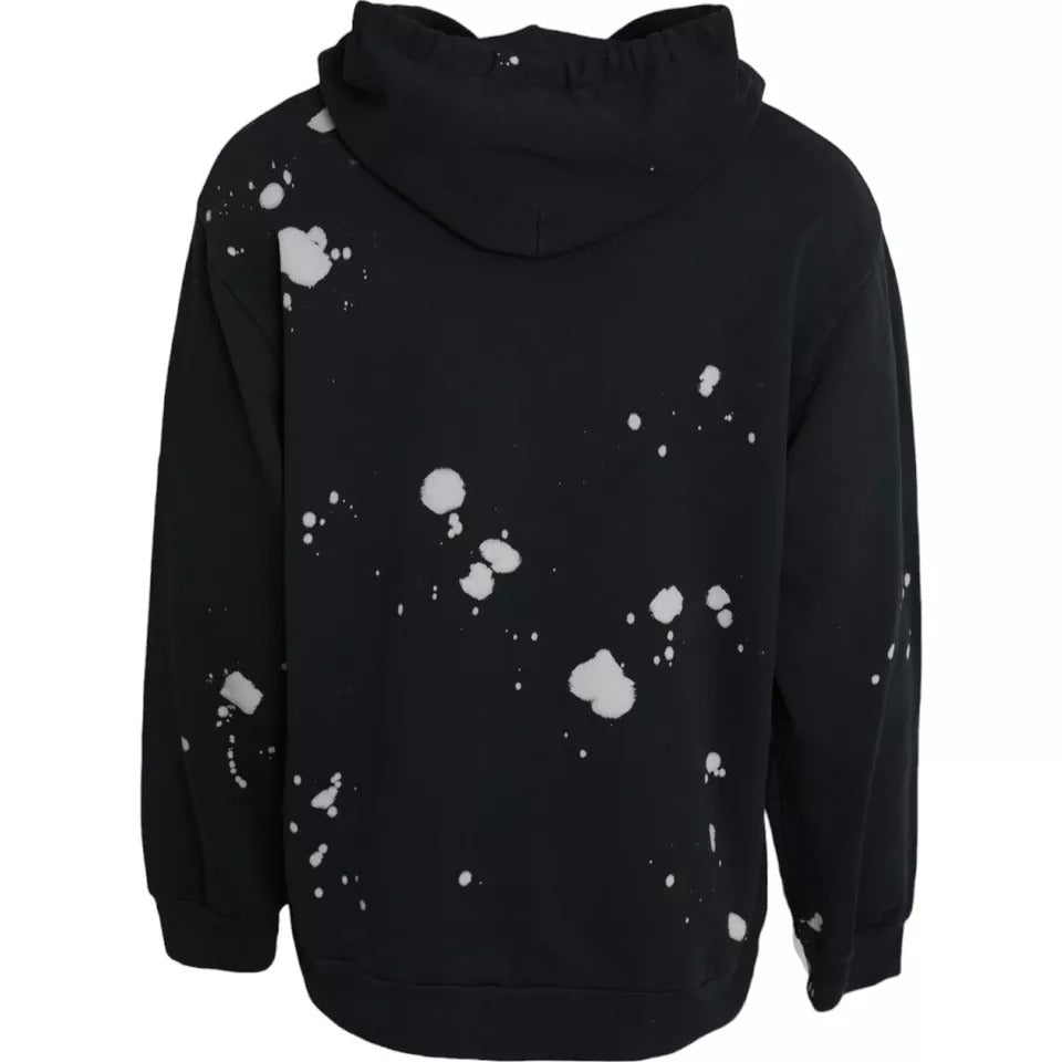 Dolce & Gabbana Black Sicilian Hooded Sweatshirt  IT50 / L