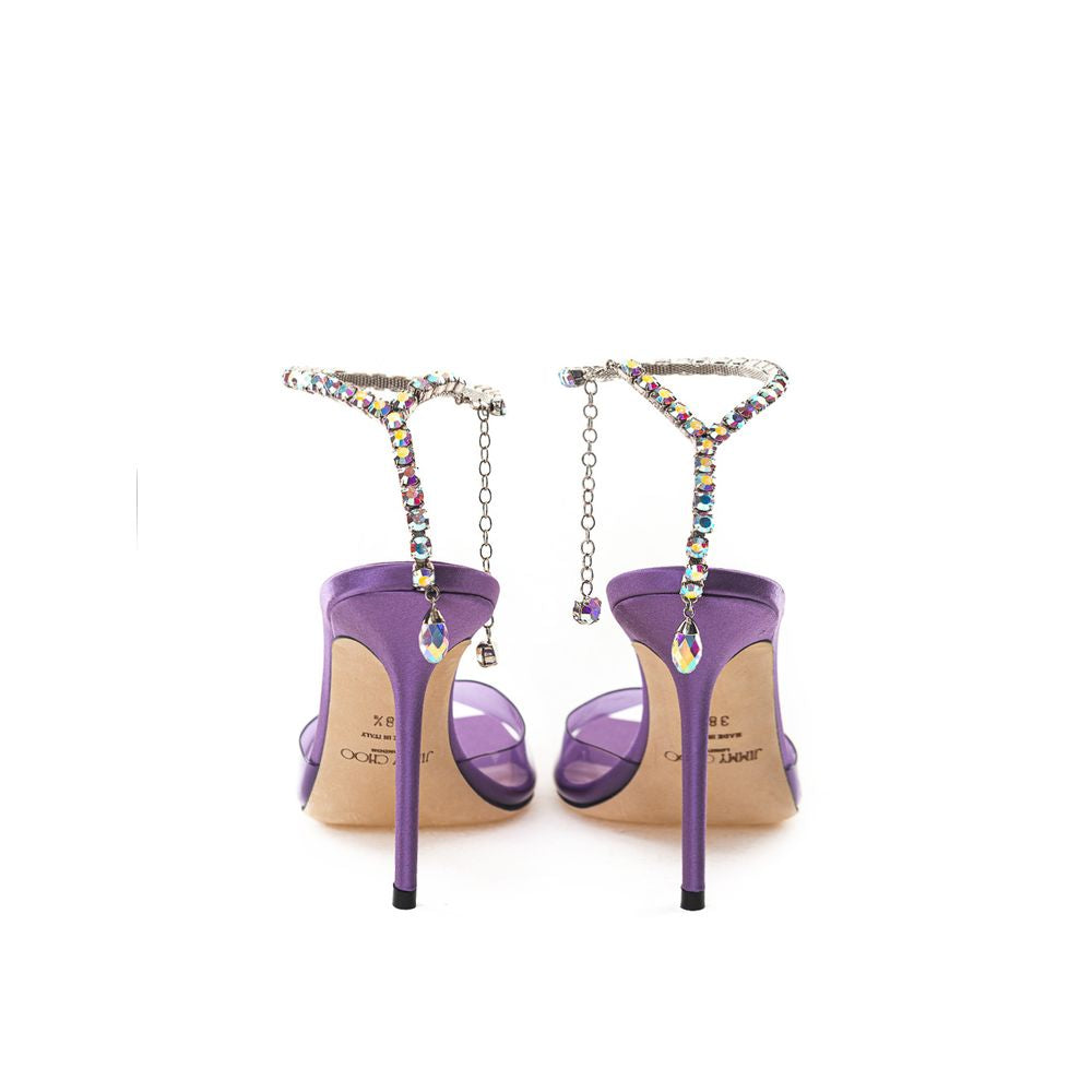 Jimmy Choo Purple Raso Sandal EU38.5 | US8.5