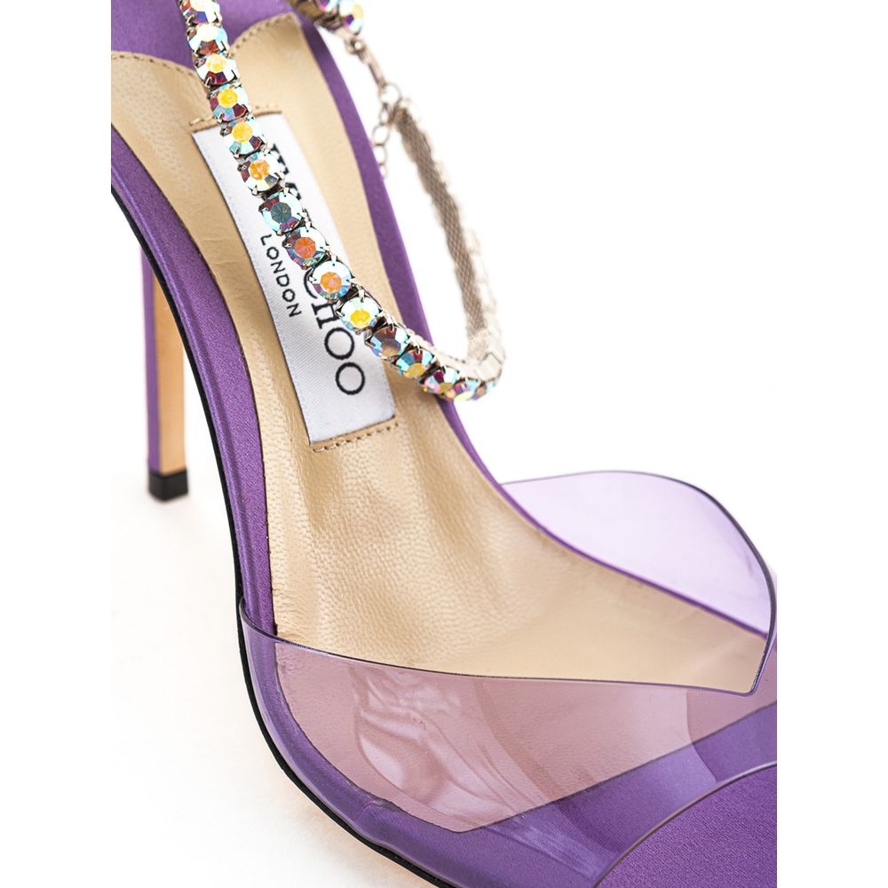 Jimmy Choo Purple Raso Sandal EU38.5 | US8.5