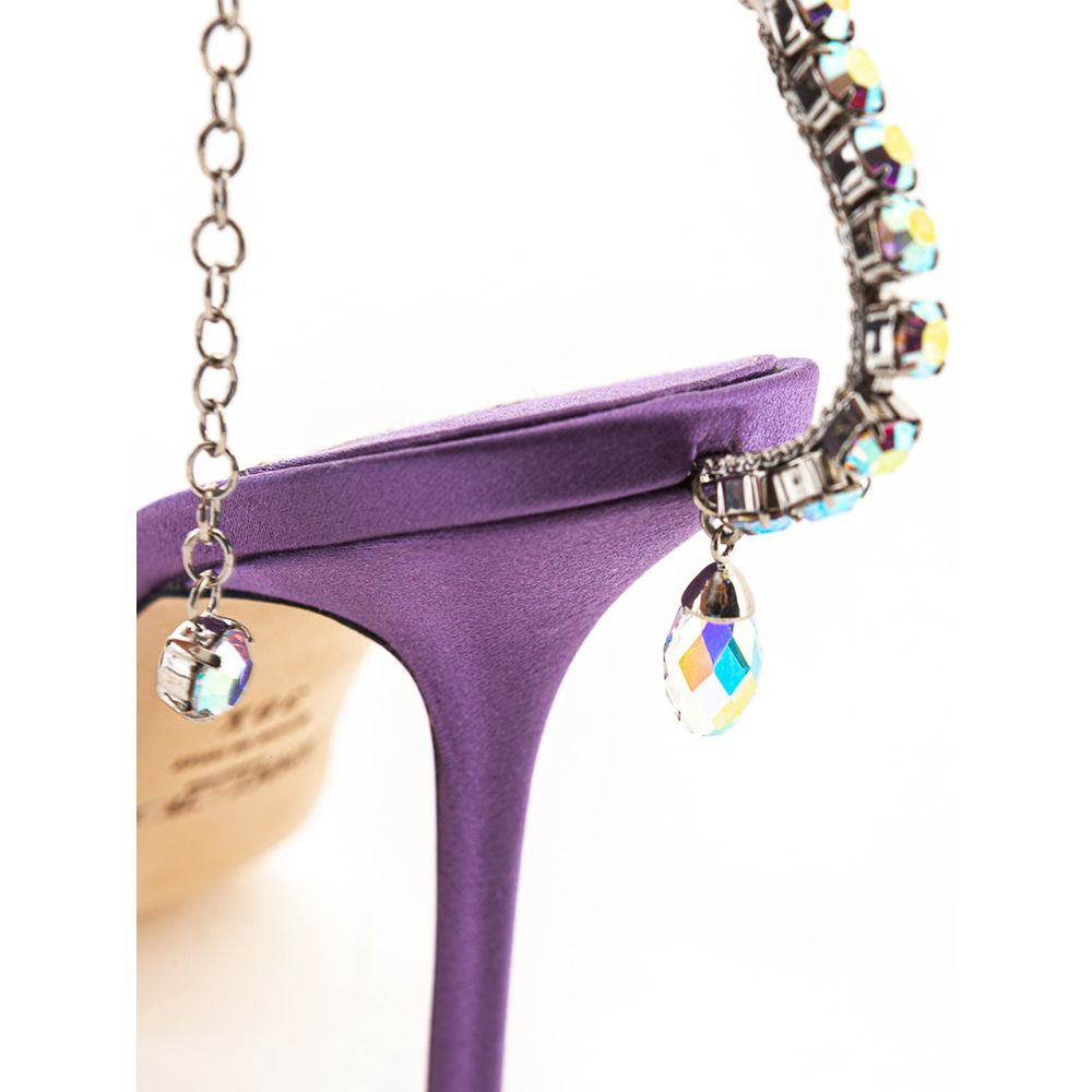 Jimmy Choo Purple Raso Sandal EU38.5 | US8.5