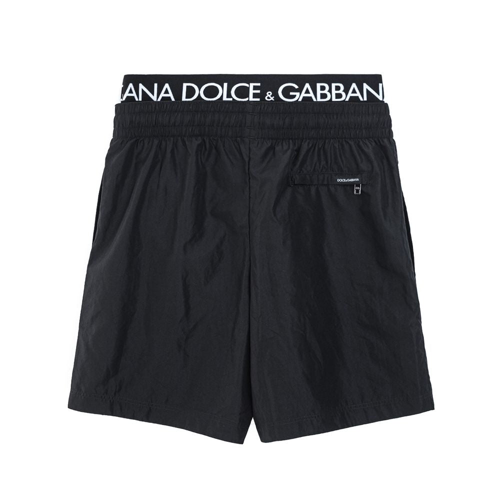 Dolce & Gabbana Black Polyester Swimwear SIZE S