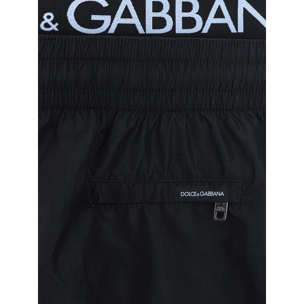 Dolce & Gabbana Black Polyester Swimwear SIZE S