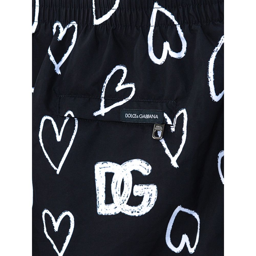 Dolce & Gabbana Black Polyester Swimwear SIZE M