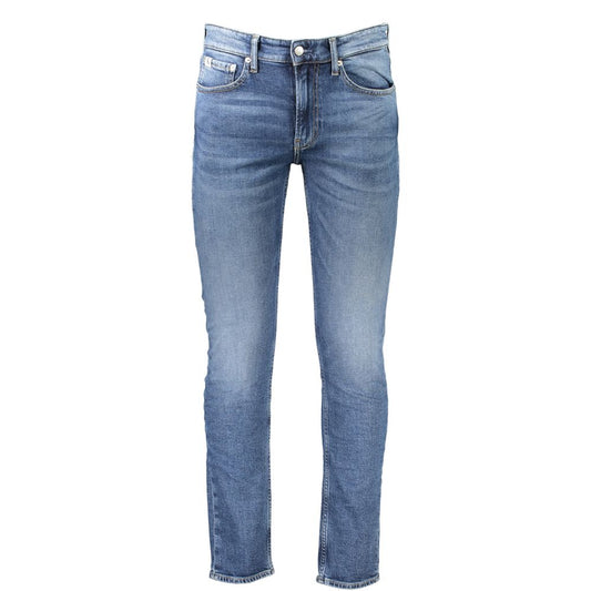 Calvin Klein Blue Cotton Jeans & Pant