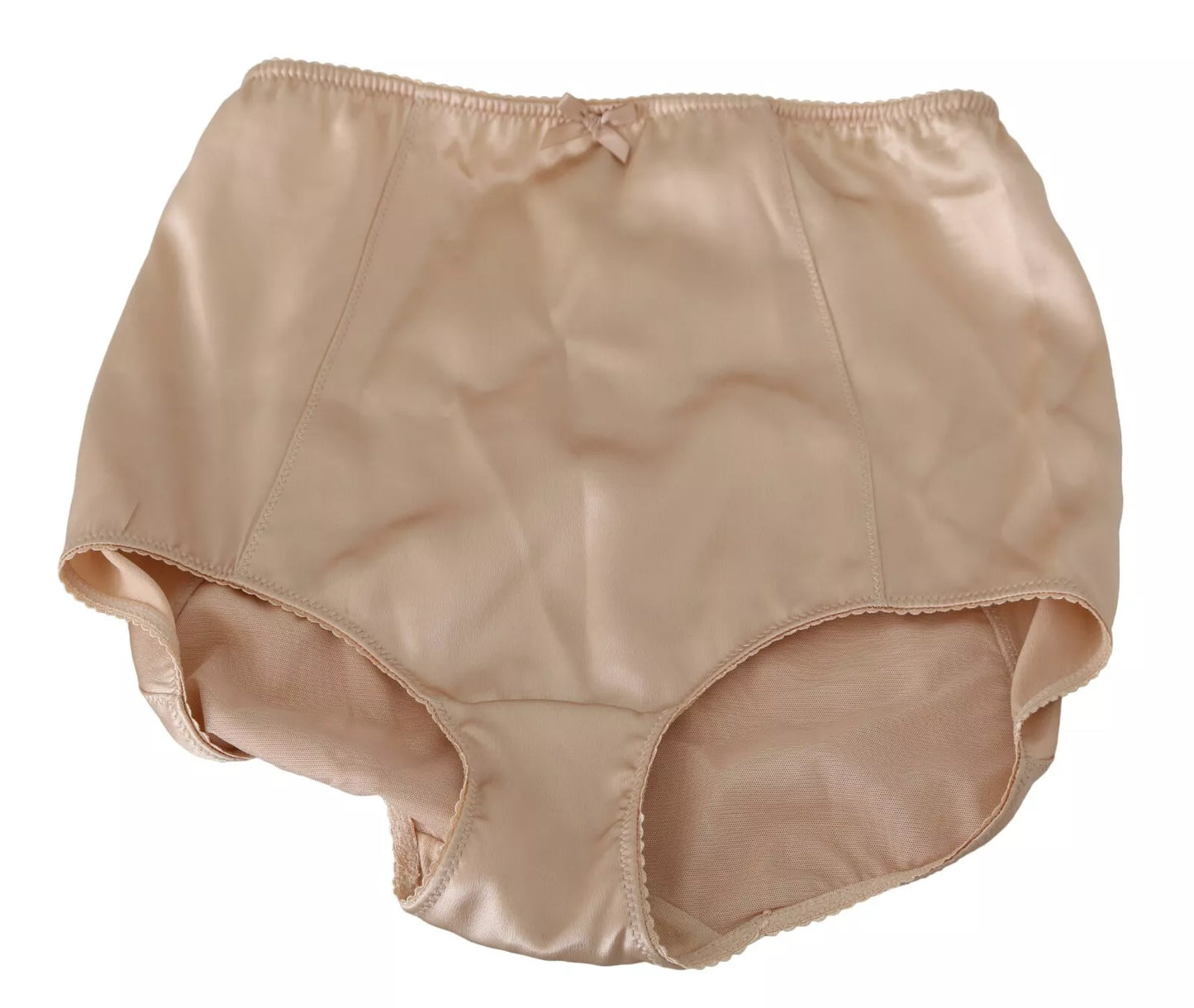 Dolce & Gabbana Beige Flower Logo Stretch Bottoms Underwear IT40 / S