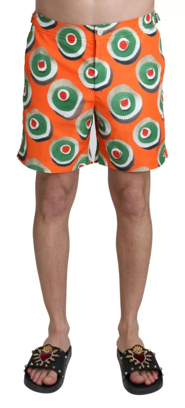 Dolce & Gabbana Orange Cupcake Beachwear Shorts Swimwear IT4 / S