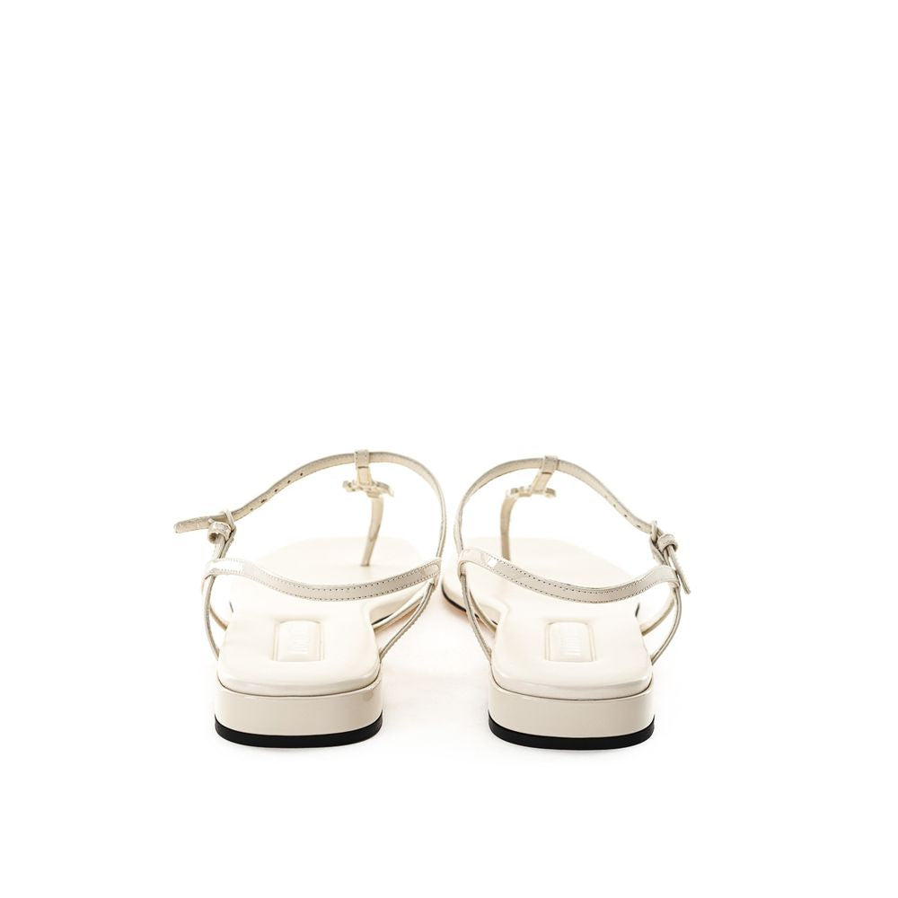 Miu Miu Beige Vernice Sandal EU37.5 | US7.5