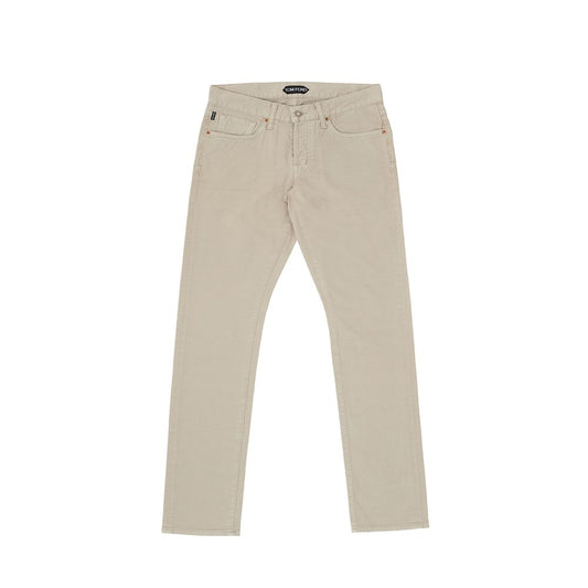 Tom Ford Beige Cotton Jeans & Pant W29