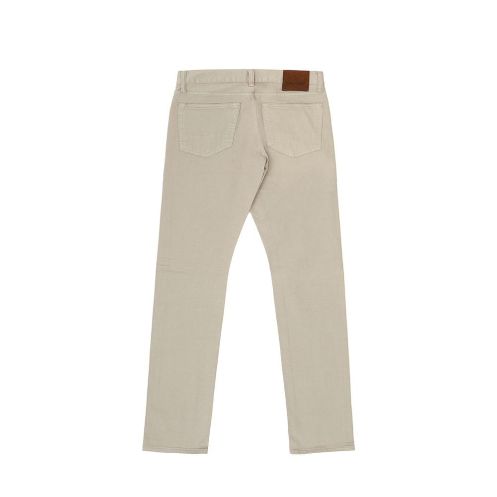 Tom Ford Beige Cotton Jeans & Pant W29