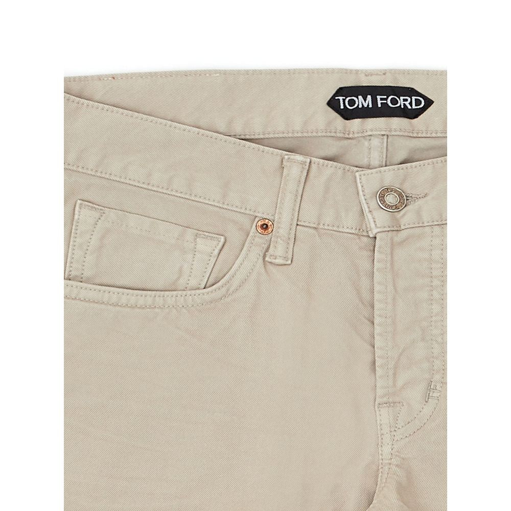 Tom Ford Beige Cotton Jeans & Pant W29