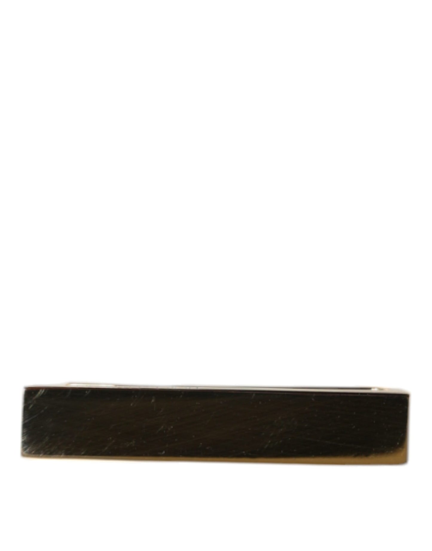 Dolce & Gabbana Gold Tone Brass Logo Branded Men Tie Clip Bar