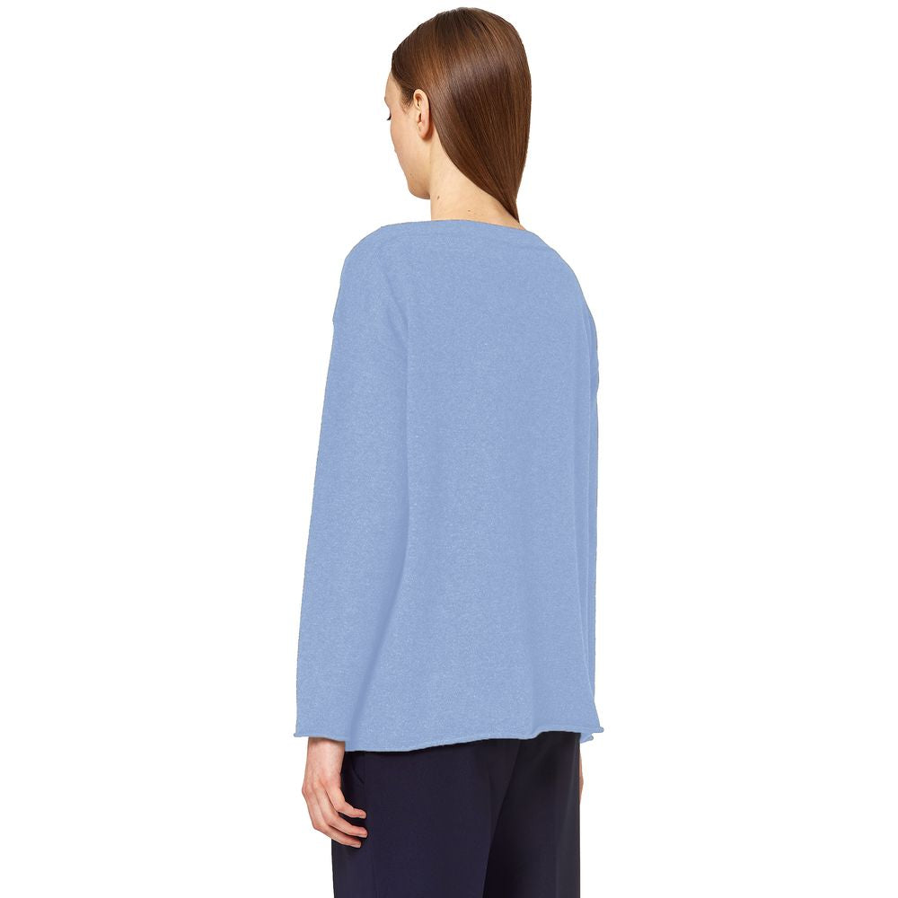 Alpha Studio Light Blue Cashmere Sweater IT38 | XS