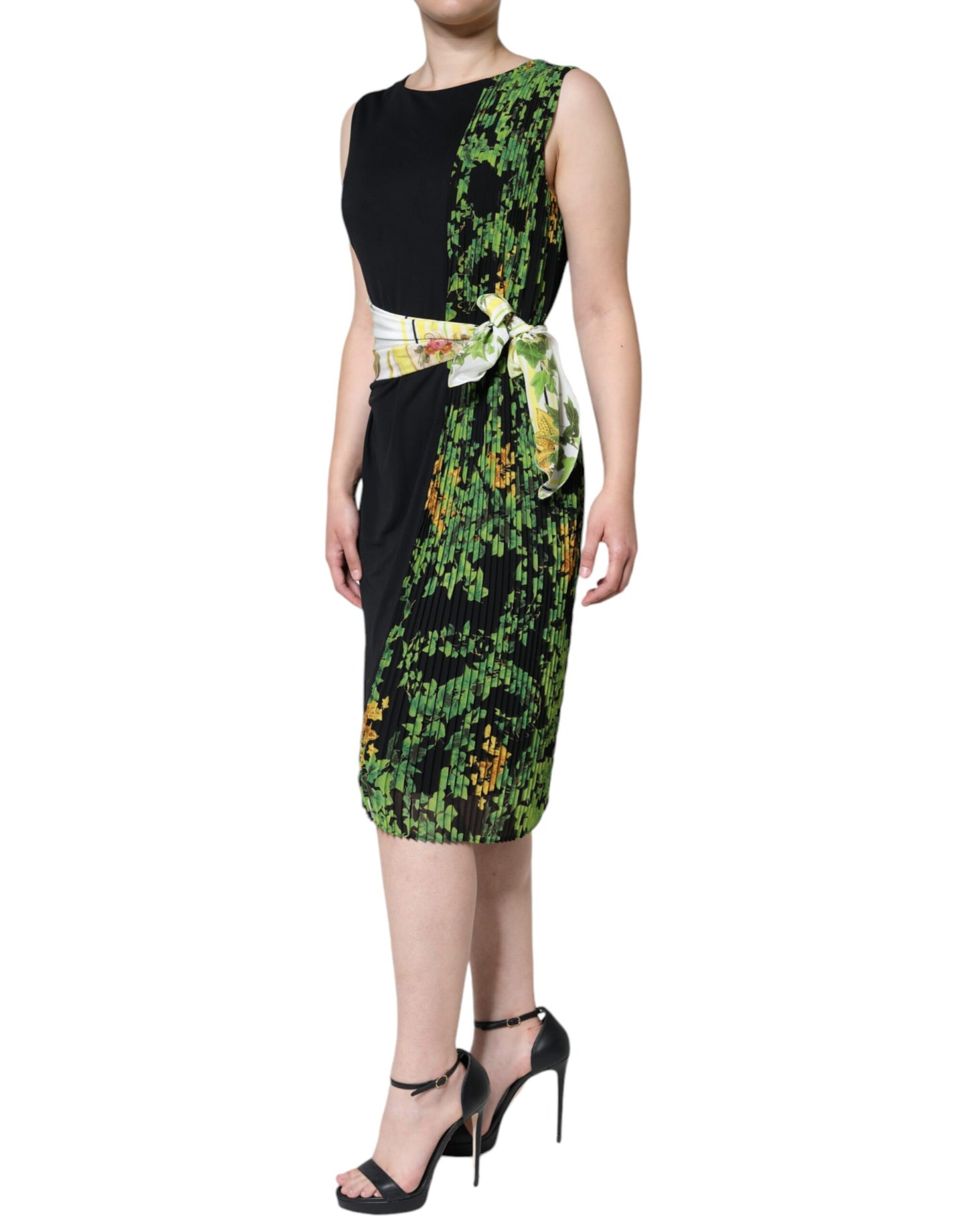 Roberto Cavalli Multicolor Floral Sheath Knee Length Dress IT46 | XL