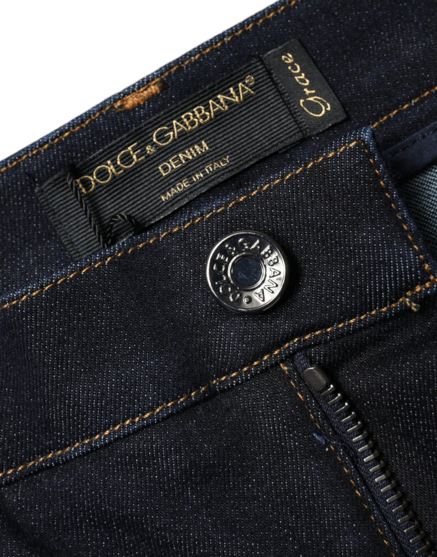 Dolce & Gabbana Black GRACE High Waist Skinny Denim Jeans IT44 / L