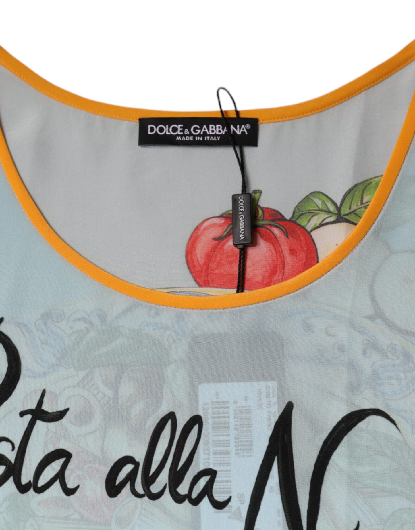 Dolce & Gabbana Multicolor Pasta Alla Norma Print Tank Top IT40 | S