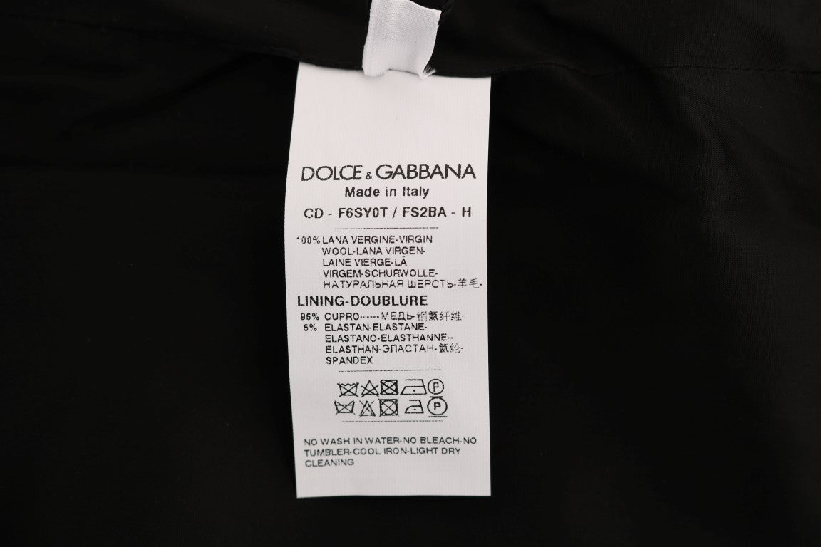 Dolce & Gabbana Chic Sleeveless Polka Dotted Wool Dress IT38 / XS