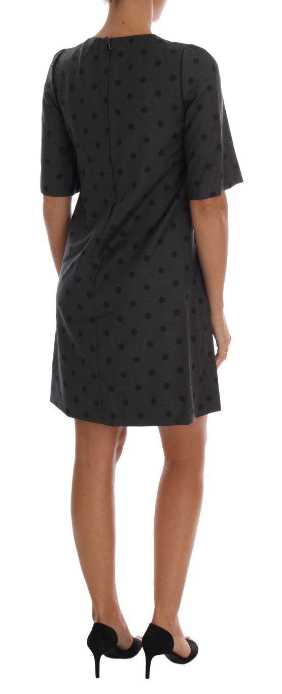 Dolce & Gabbana Chic Polka Dotted Wool Dress IT40 / S