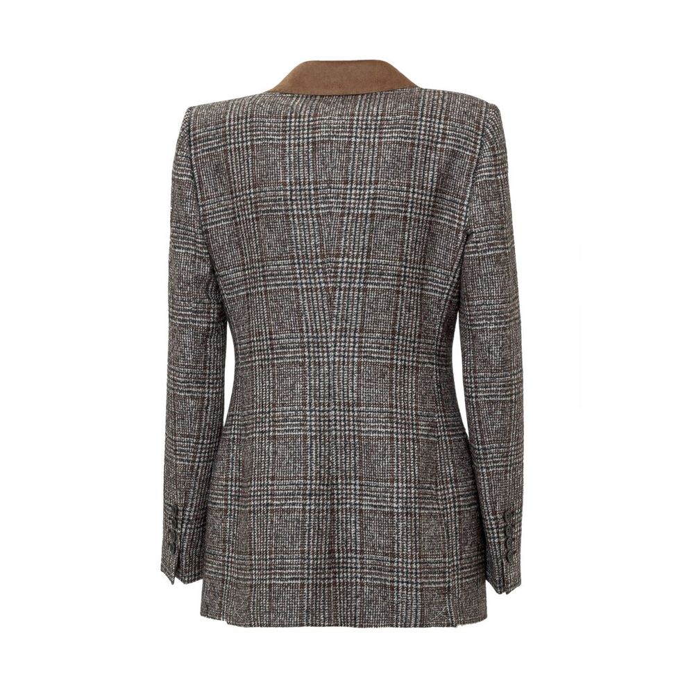 Dolce & Gabbana Brown Wool Jackets & Coat IT46 / L