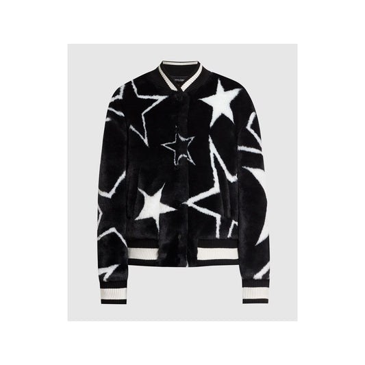 Dolce & Gabbana Black Acrylic Jackets & Coat IT36 / XXS