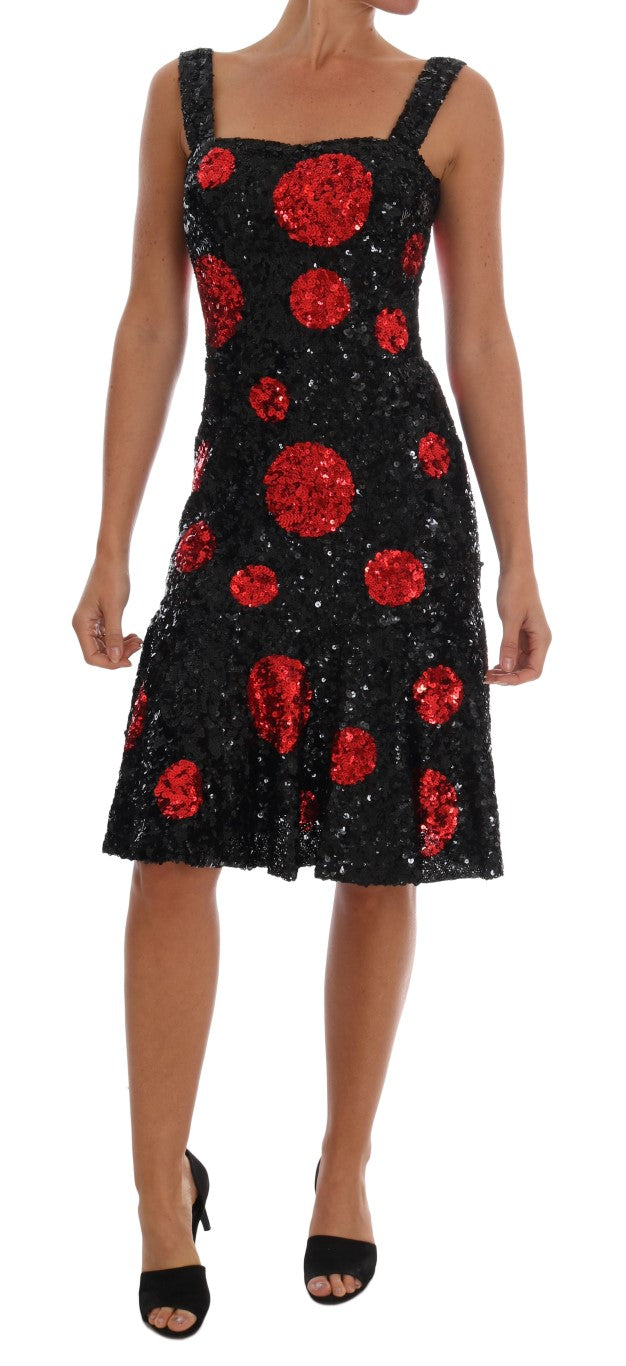 Dolce & Gabbana Elegant Polka Dotted Shift Dress IT40 | S