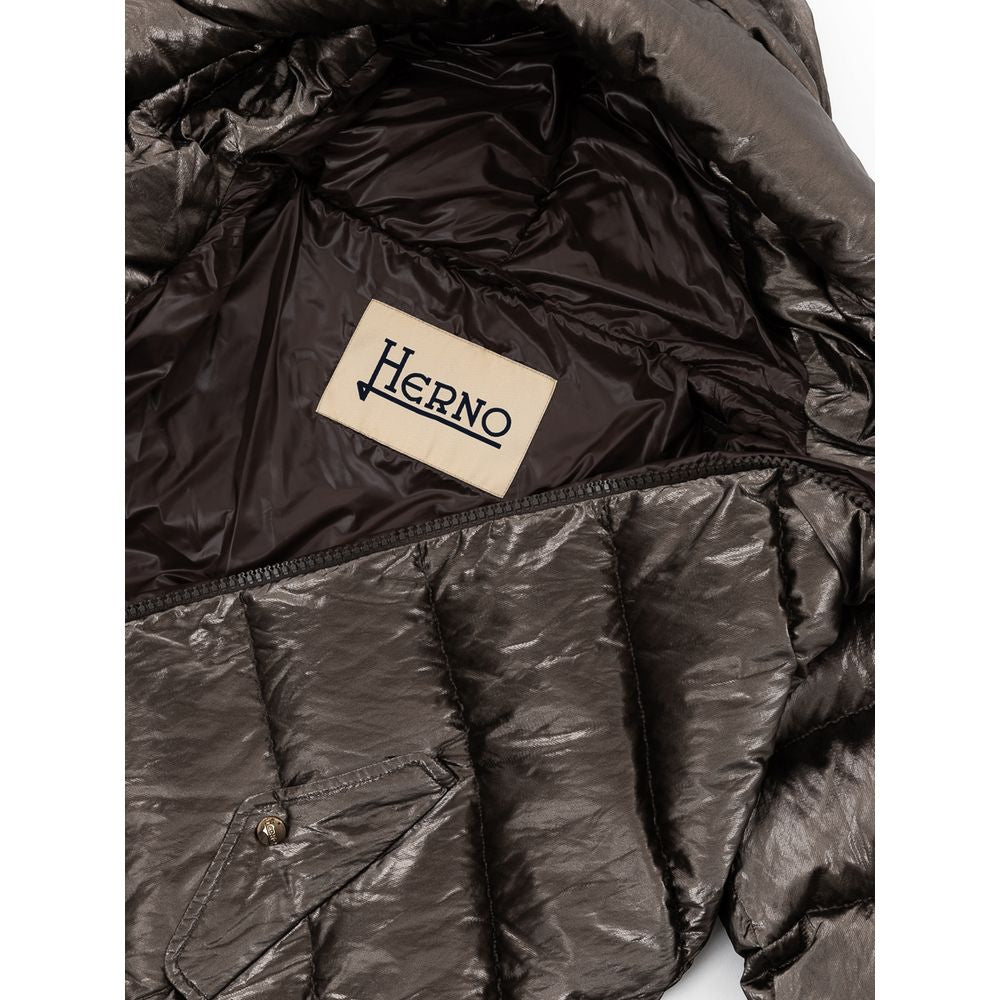 Herno Silver Viscose Jackets & Coat IT42 | M