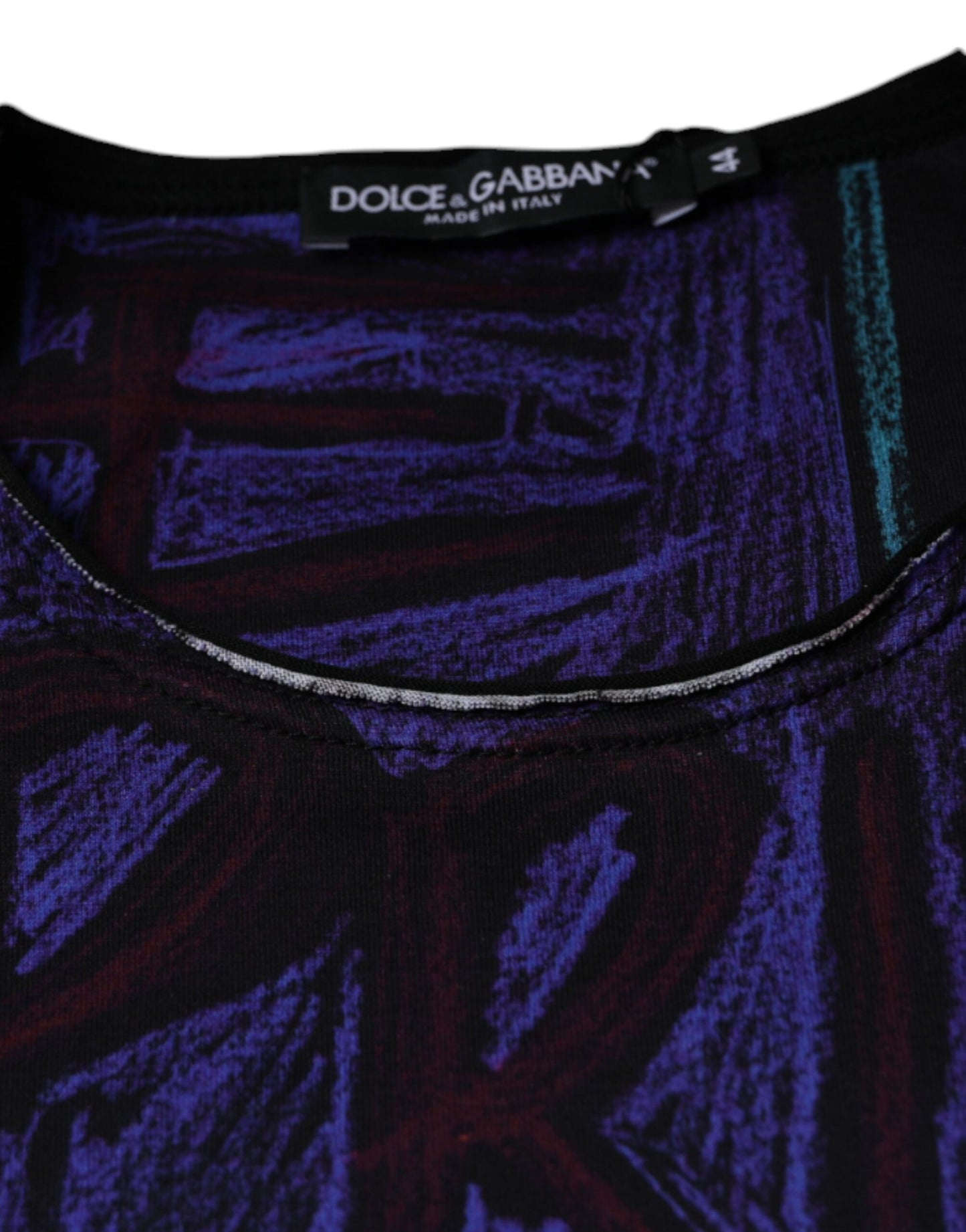 Dolce & Gabbana Multicolor Graphic Print Cotton T-shirt IT44 / XS