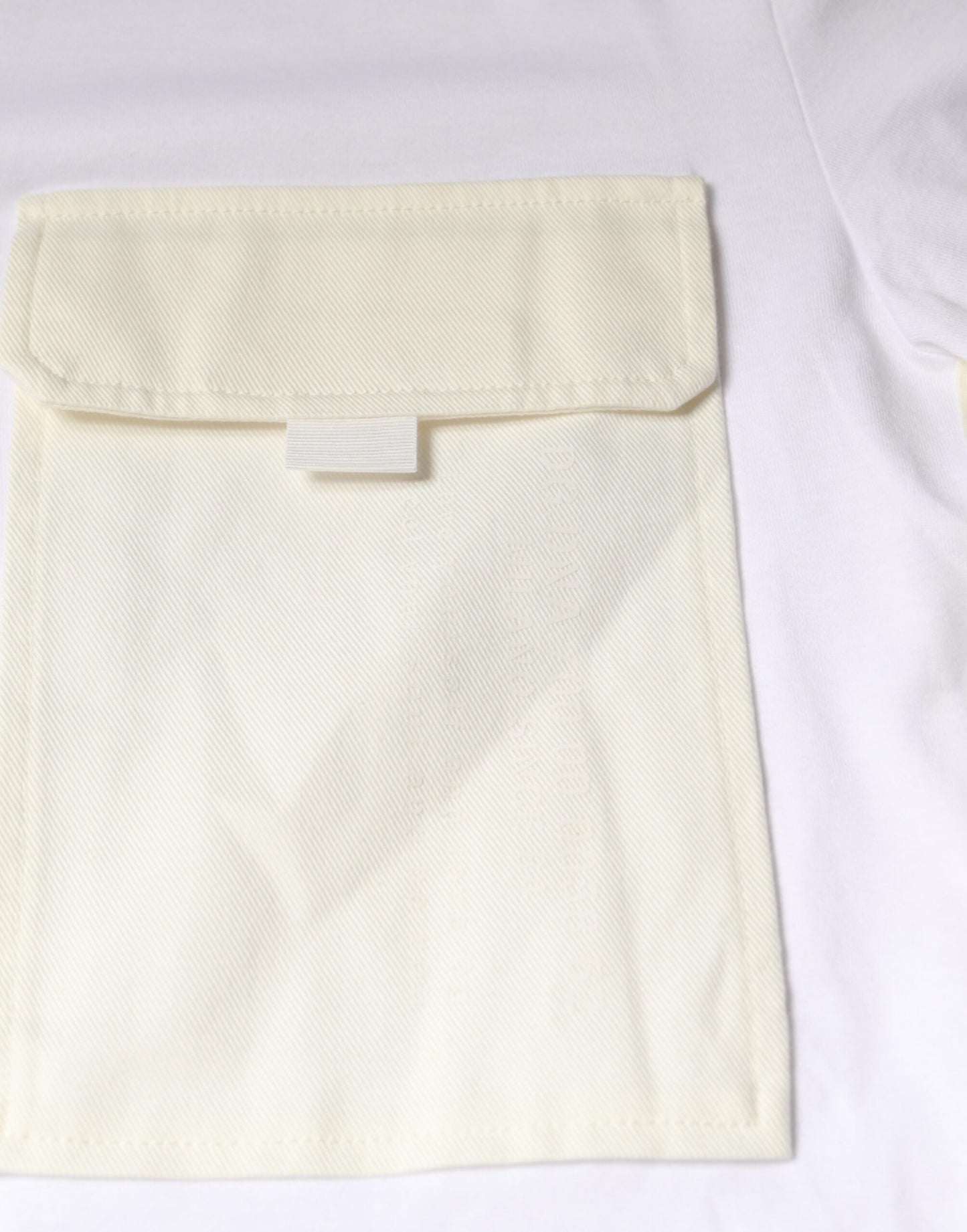 Dolce & Gabbana White Cotton Pocket Short Sleeves T-shirt IT48 / M