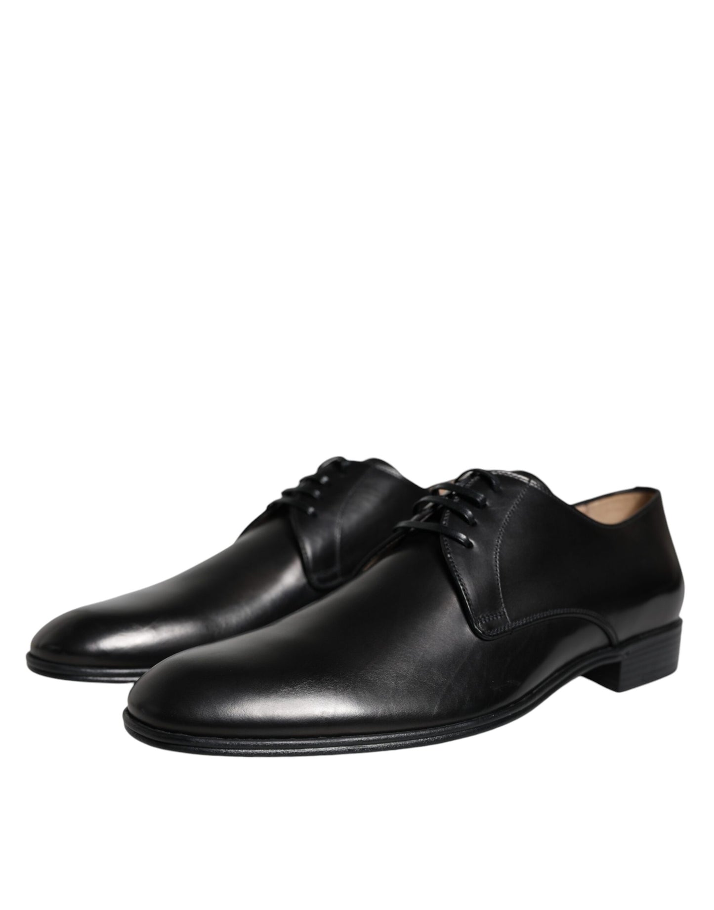 Dolce & Gabbana Black Leather Derby Formal Dress Shoes EU42 / US9