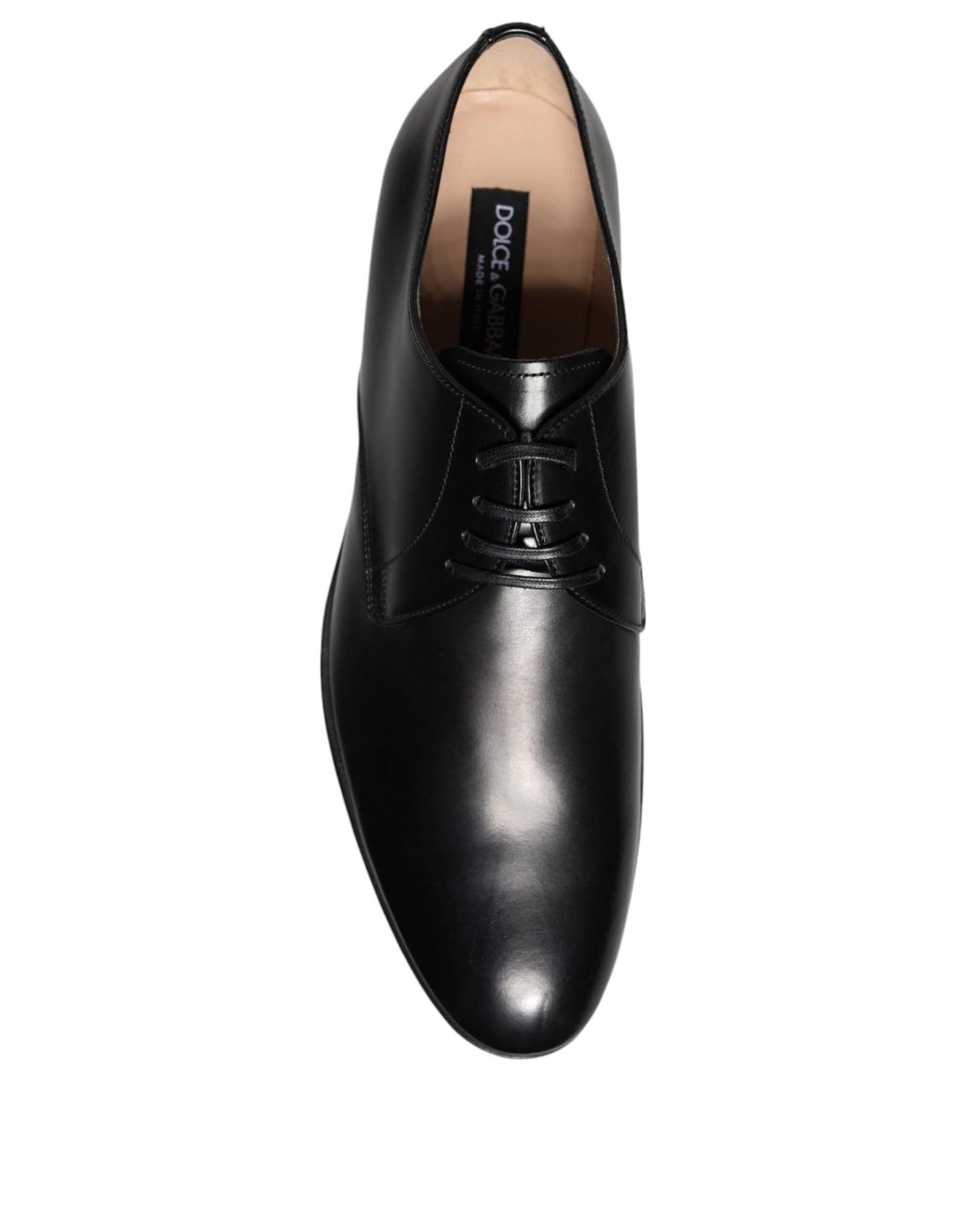 Dolce & Gabbana Black Leather Derby Formal Dress Shoes EU42 / US9