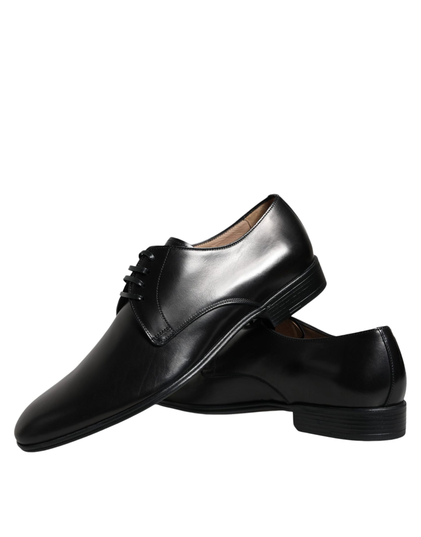 Dolce & Gabbana Black Leather Derby Formal Dress Shoes EU42 / US9