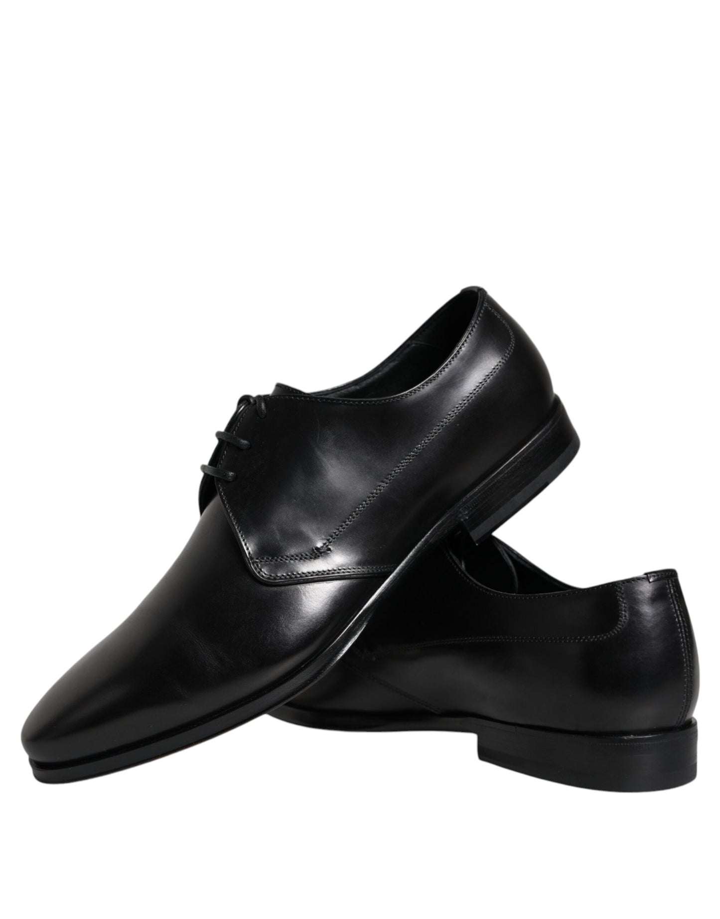 Dolce & Gabbana Black Leather Derby Formal Dress Shoes EU39 / US6