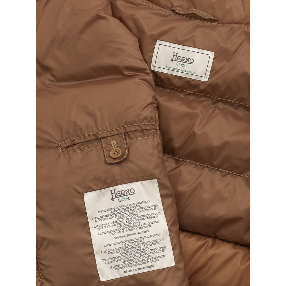 Herno Brown Polyamide Vest IT50 | L