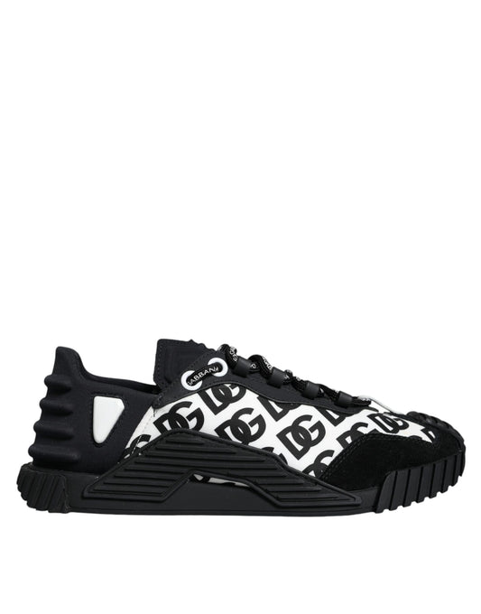 Dolce & Gabbana Black Logo Lace Up Low Top NS1 Sneakers Shoes EU39 / US6