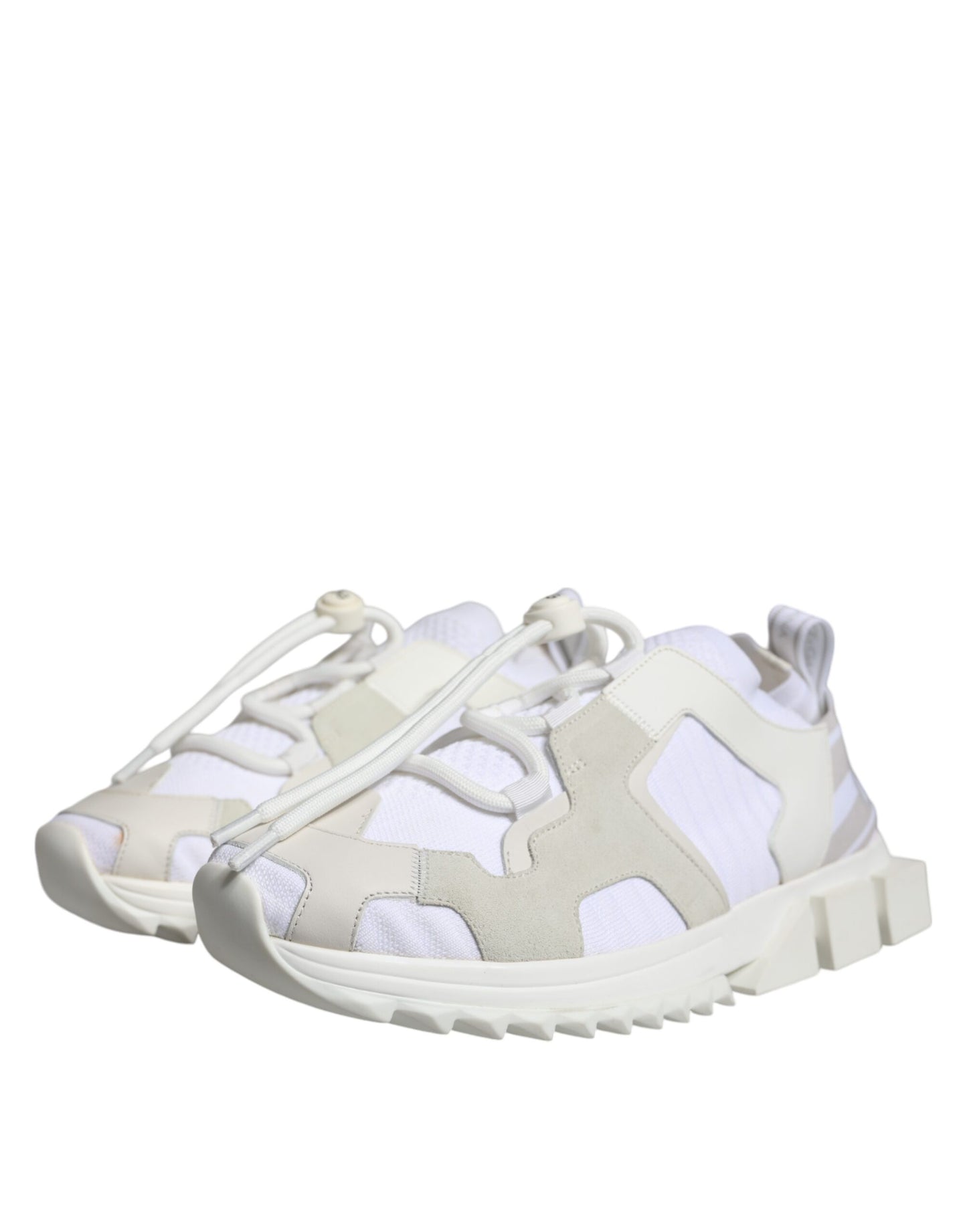 Dolce & Gabbana White Mesh Sorrento Trekking Sneakers Shoes EU42 / US9