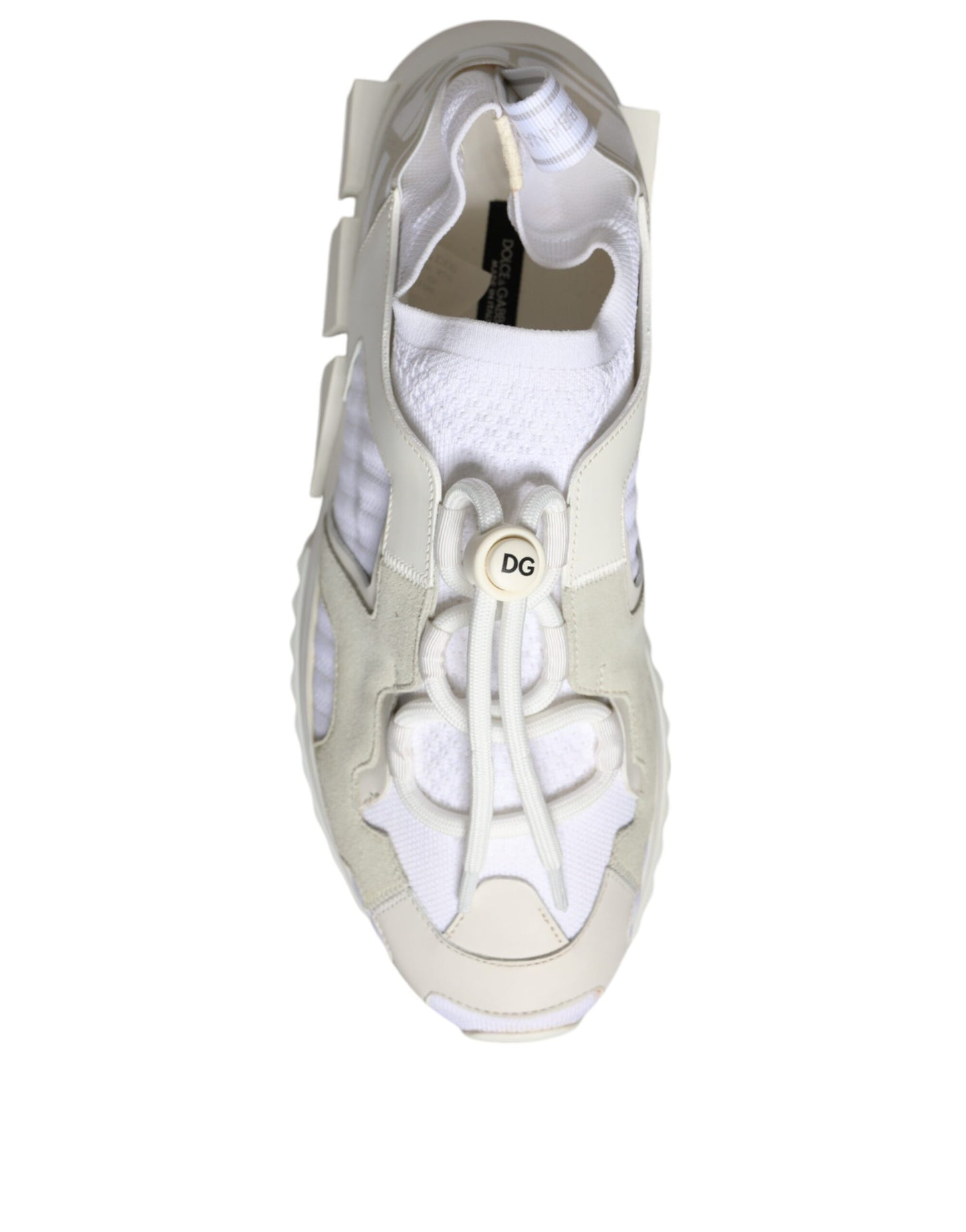 Dolce & Gabbana White Mesh Sorrento Trekking Sneakers Shoes EU42 / US9