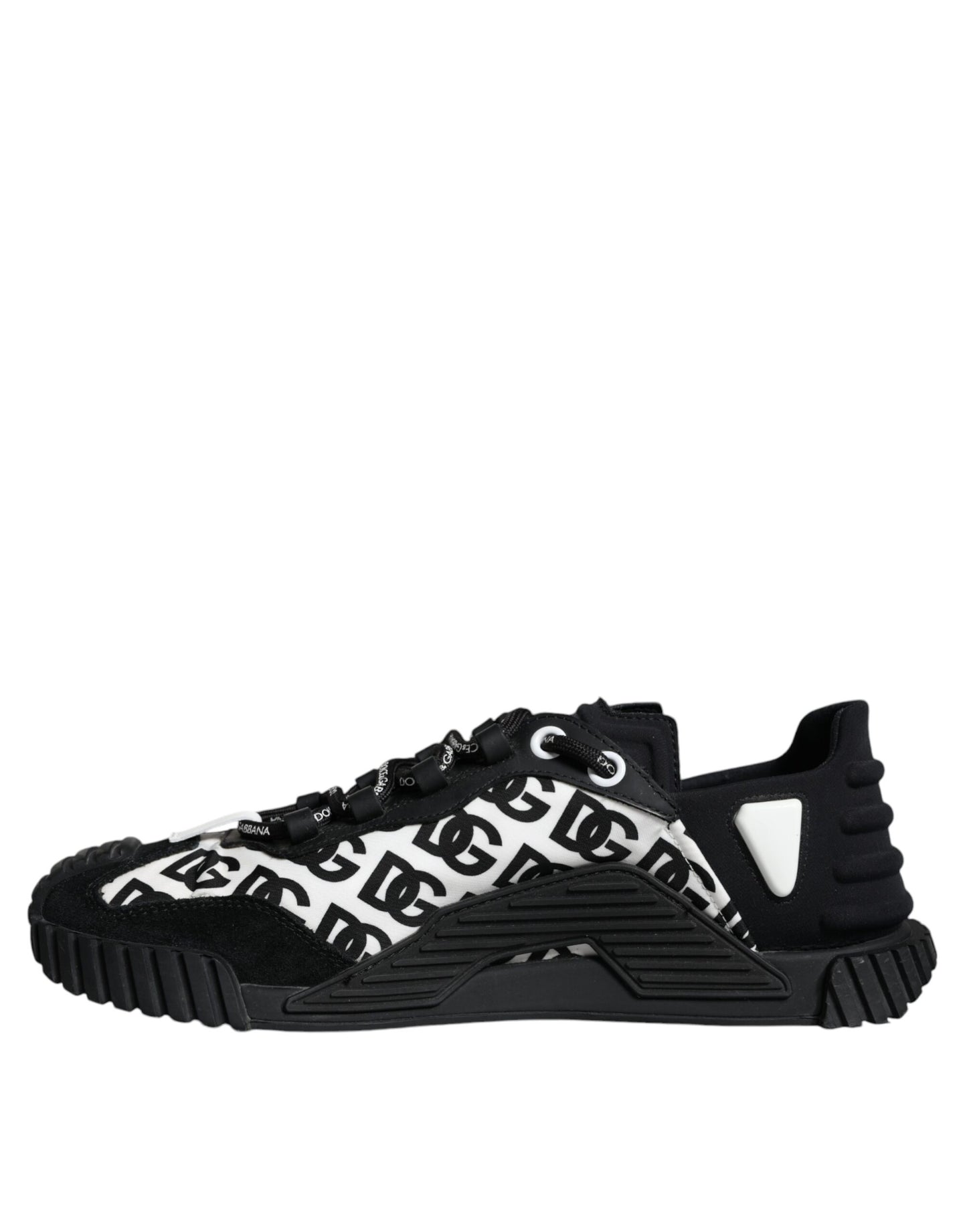 Dolce & Gabbana Black Logo Lace Up Low Top NS1 Sneakers Shoes EU39.5 / US6.5