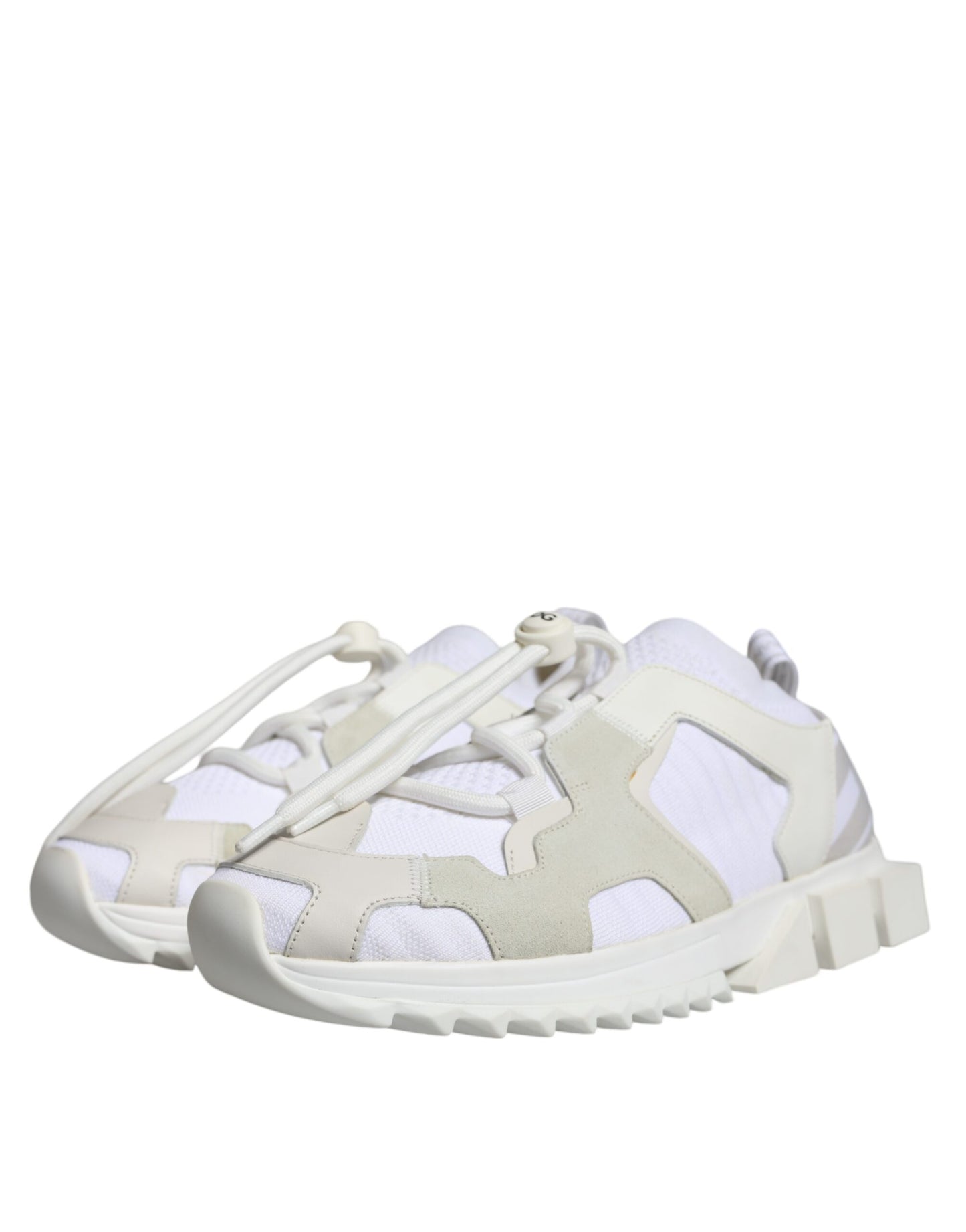 Dolce & Gabbana White Mesh Sorrento Trekking Sneakers Shoes EU41 / US8