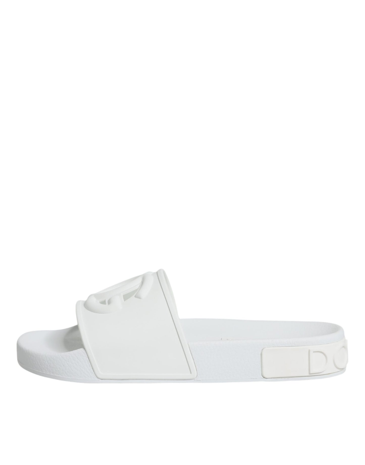 Dolce & Gabbana White Rubber Slides Sandals Beachwear Shoes EU36 / US6