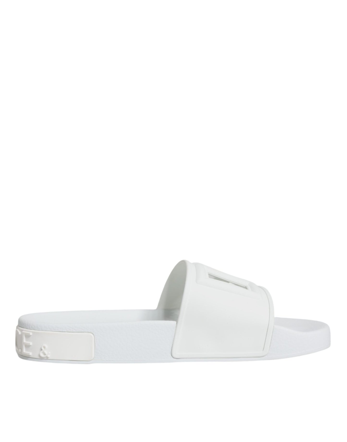 Dolce & Gabbana White Rubber Slides Sandals Beachwear Shoes EU36 / US6