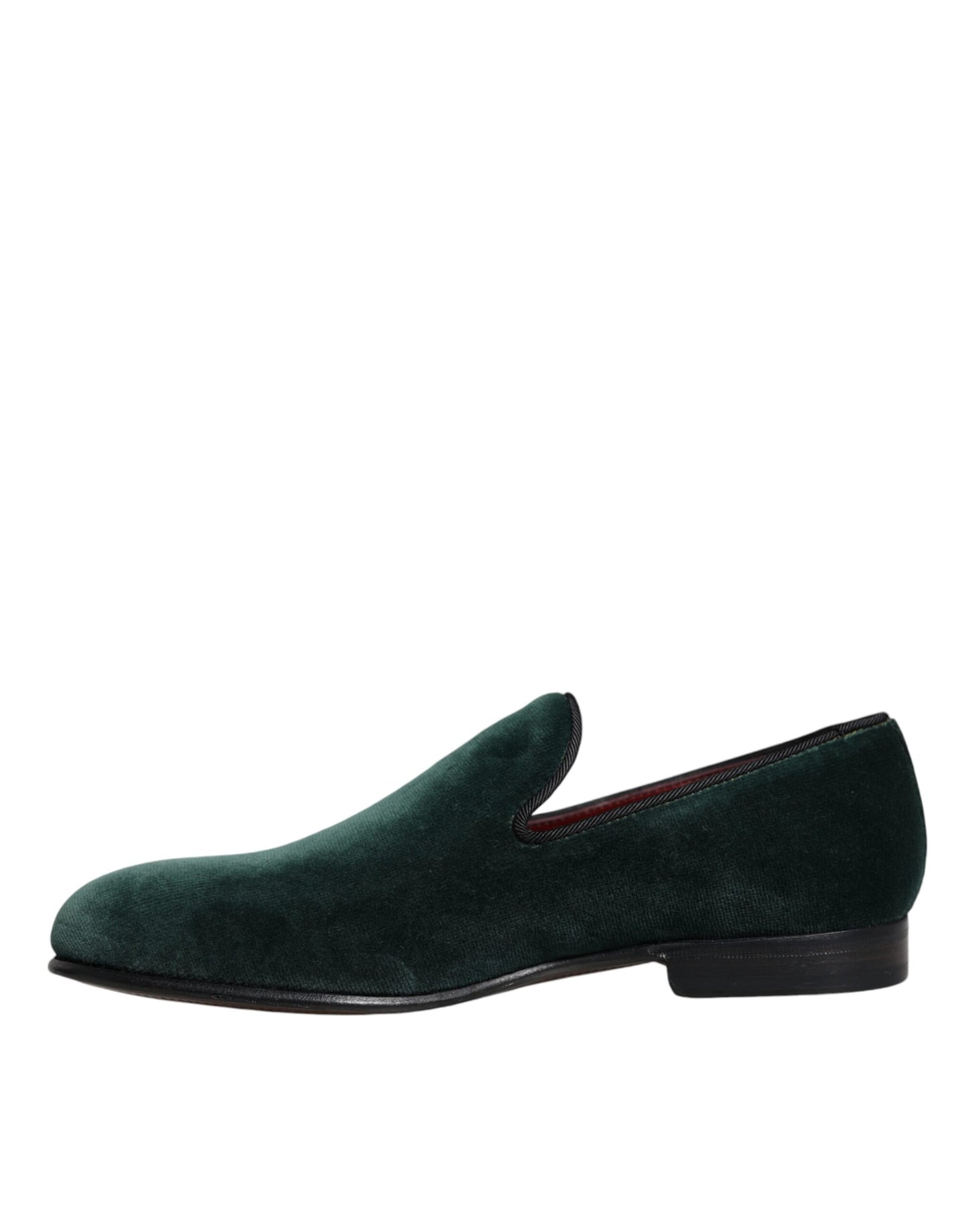 Dolce & Gabbana Green Velvet Slip On Loafers Flats Shoes EU35 / US5