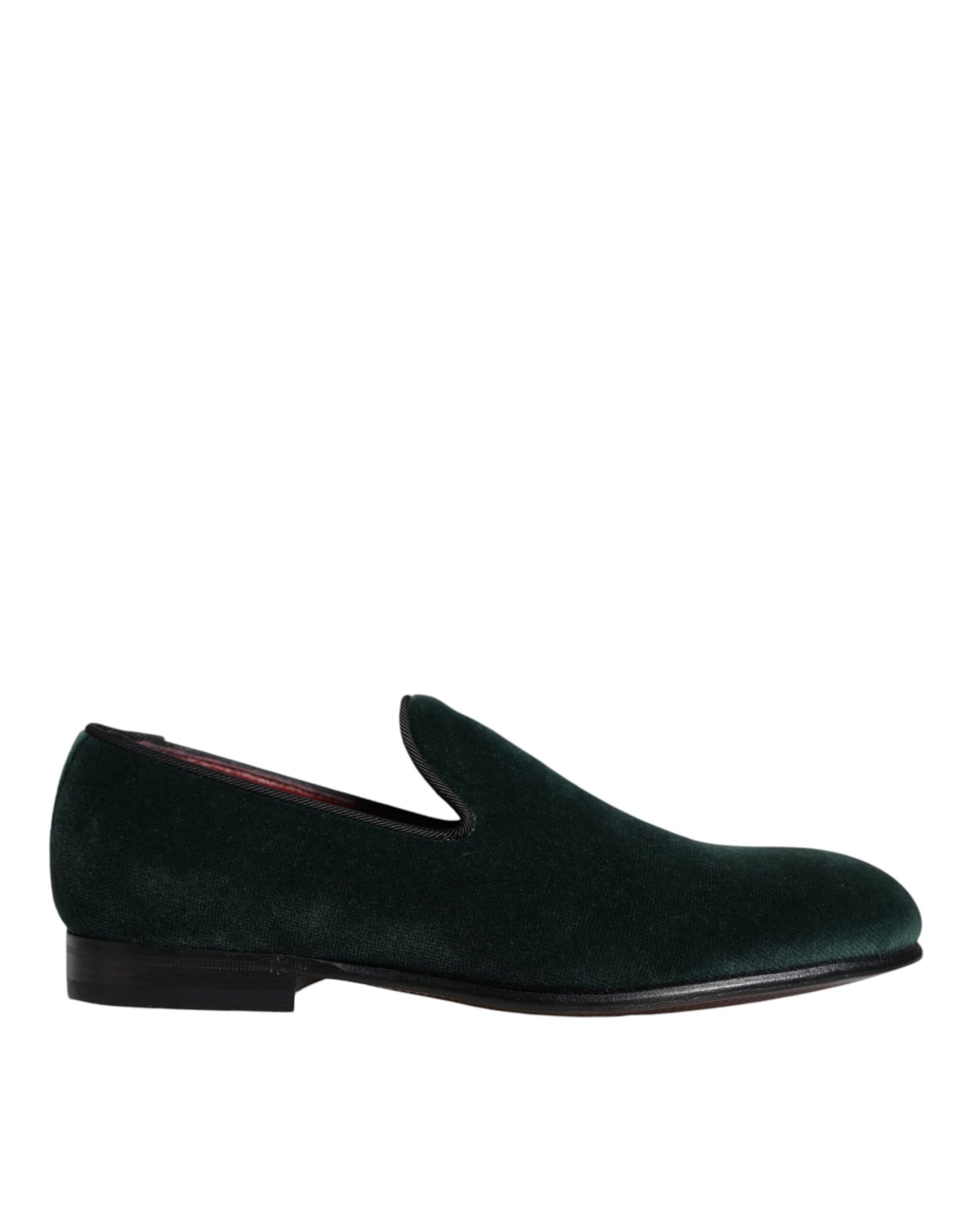 Dolce & Gabbana Green Velvet Slip On Loafers Flats Shoes EU35 / US5